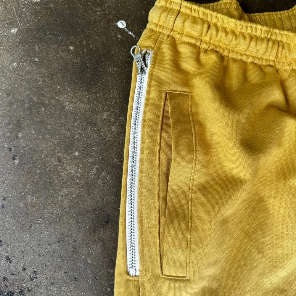 Nike Golden State Warriors Sweatpants Mens Medium Yellow Athletic Dri-FIT NBA